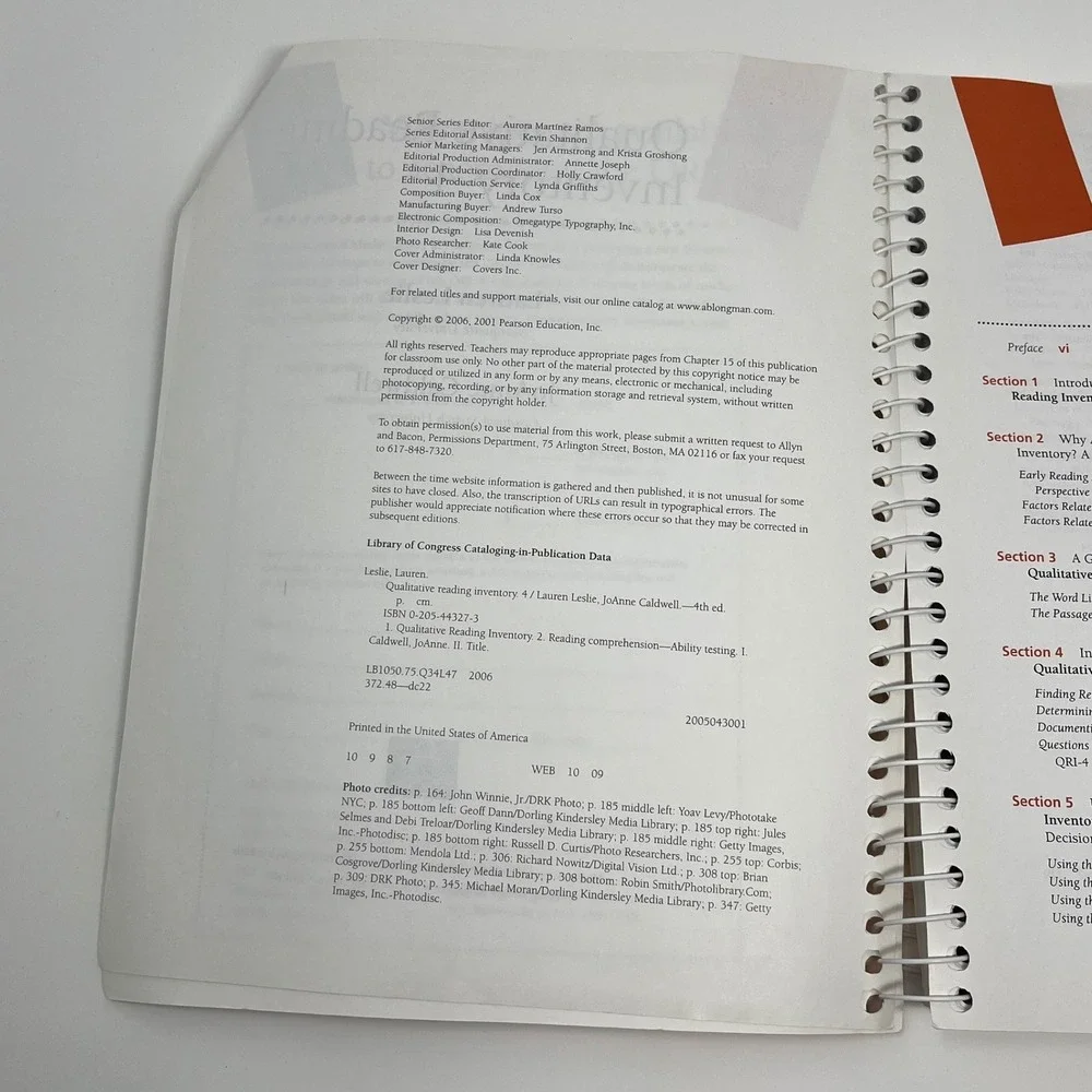 Qualitative Reading Inventory 4 QRI 4 Fourth‎ Edition With CD ROM Pearson